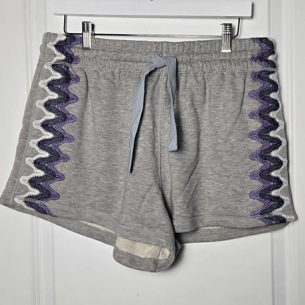 NWT Free People Feeling Wavey Short - L Heather Grey/Purple